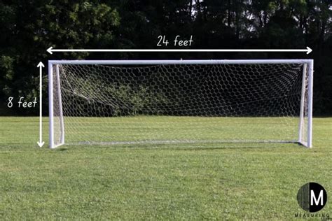 What Are The Dimensions Of A Soccer Goal Measuring Stuff