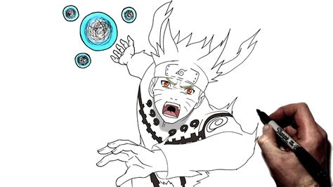 How To Draw Naruto Planetary Rasengan Step By Step Naruto Youtube