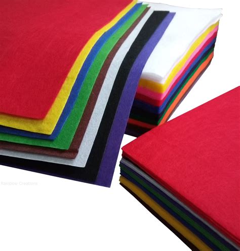 Craft Felt Sheets A4 Assorted Colours | Sewing & Knitting