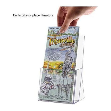 Brochure Holder Tri Fold Stand Table Rack Literature Organizer Display Leaflet Brochure Pamphlet