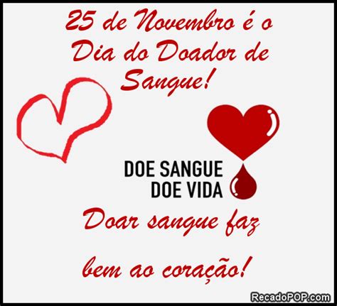 O dia mundial do doador de sangue é um feriado mundial celebrado anualmente em 14 de 🌈 junho, dedicado aos doadores como forma de gratidão pelo salvamento voluntário de vidas humanas. Mensagens de Dia do Doador de Sangue para Facebook