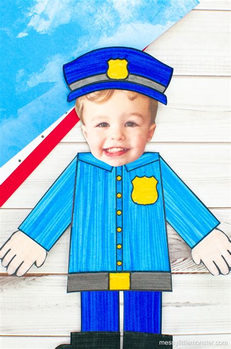 Community Helpers Craft Template Included Messy Little Monster