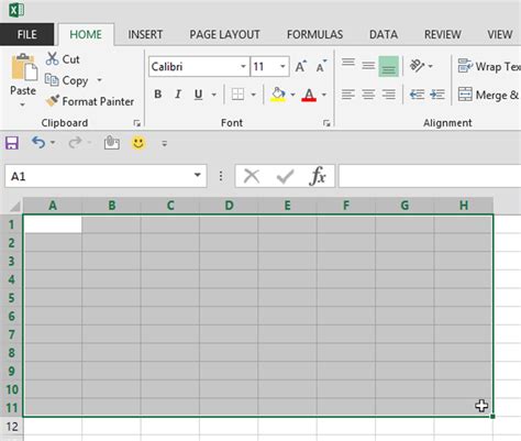 Selecting Cells In Excel
