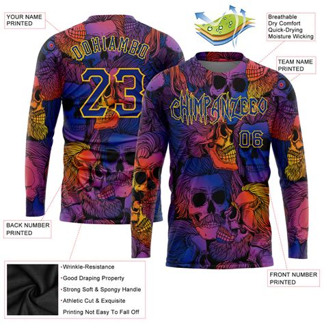 Skull T Shirt Design Custom Skull Long Sleeve Shirts Fansidea