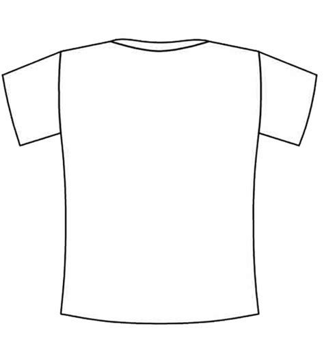 Printable T Shirt Outline Clipart Best