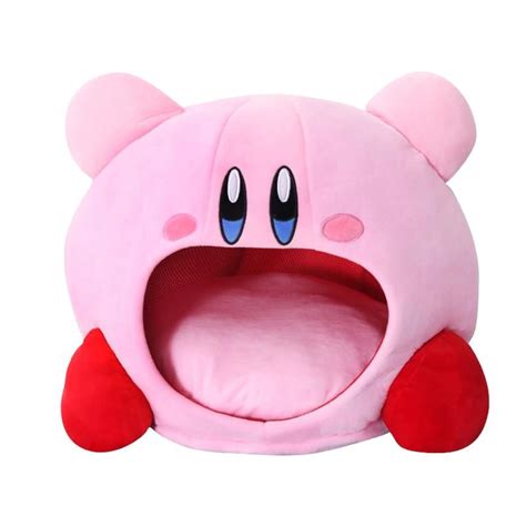 50cm Kirby Plush Soft Sleep Pillow Cap Kawaii Game Kirby Sleep Etsy