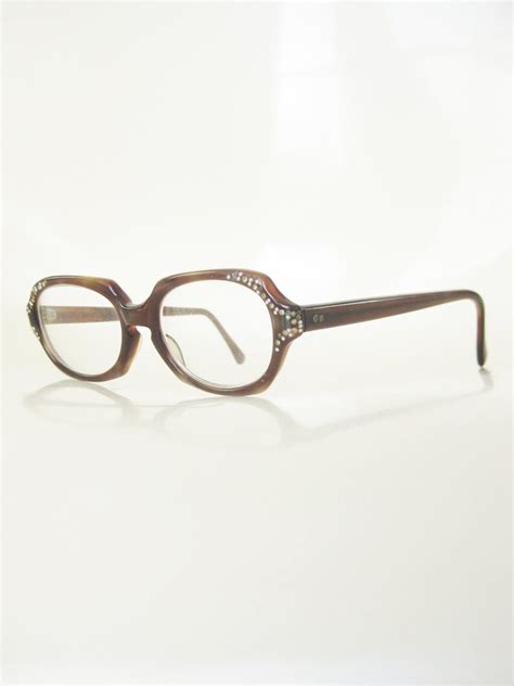1950s rhinestone eyeglasses womens vintage 50s boxy glasses etsy