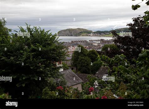 A View From Haulfre Gardens Across The Seaside Town Of Llandudno And