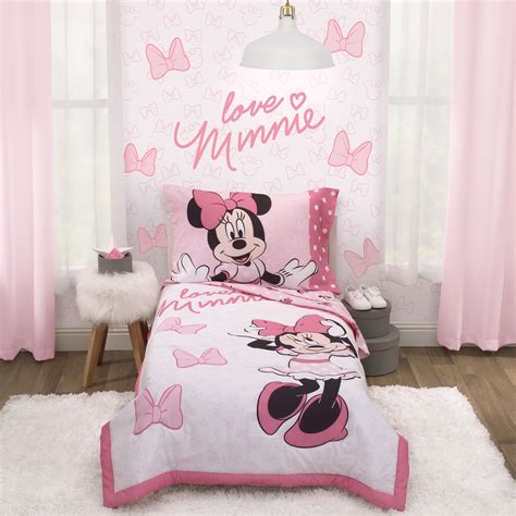 Disney Minnie Mouse 4 Piece Love Minnie Toddler Bedding Sets Toddler