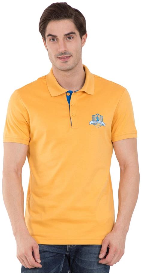 Buy Jockey Mens Regular Fit Polo Solid T Shirt Yellow Online At Low
