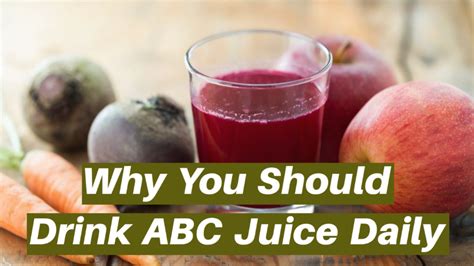 is it good to drink abc juice daily health benefits