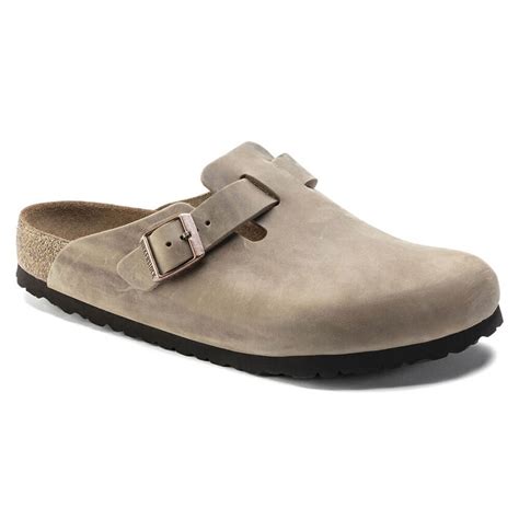 Women's Birkenstock Boston Soft Footbed Oiled Leather Clog in Tobacco Brown