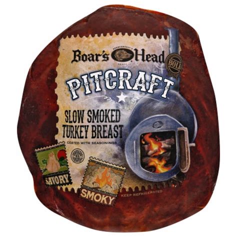 Boar S Head Bold Pitcraft Slow Smoked Turkey Fresh Sliced Deli Meat