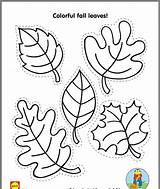 Coloring Fall Leaves Leaf Pages Kids Template Preschool Simple Activities Automne Templates Labeled Maternelle Tableau Choisir Un sketch template