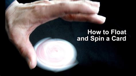 First, try making a coin disappear. Easy Magic Trick: How to levitate and Spin a Playing Card ...