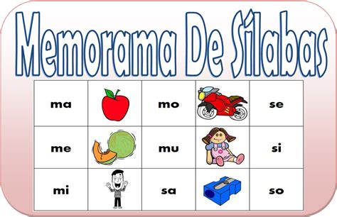 Juegos infantiles , juegos para niños sitio con cientos de juegos infantiles educativos para imprimir y colorear. Memorama de sílabas para primer grado | Primeros grados ...