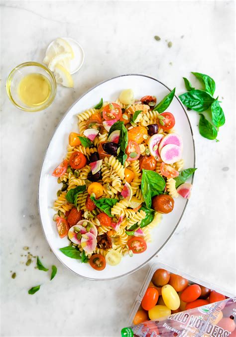 Blistered Cherry Tomato And Basil Pasta Salad — 8th And Lake