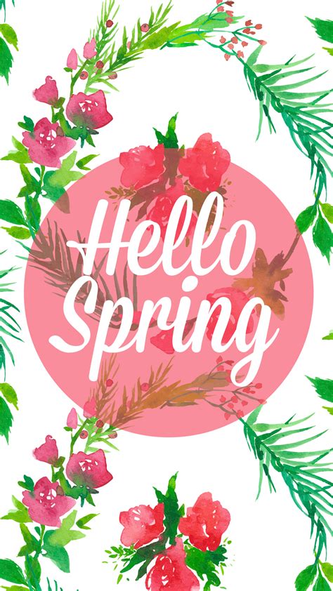 Freebie Hello Spring Desktop And Iphone Wallpaper Spring