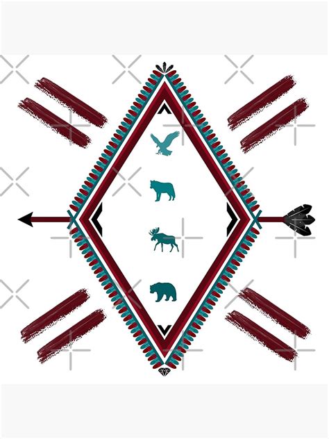 Native American Spirit Animal Art Print By Ornissimdesigns Redbubble