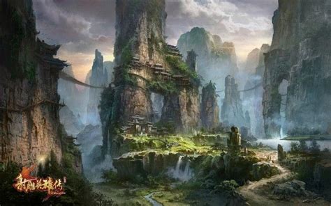 Impressive Concept Art Environments By Ming Fan With Images Fantasy