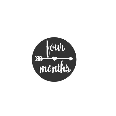Four Months Anniversary Free Svg File Svg Heart