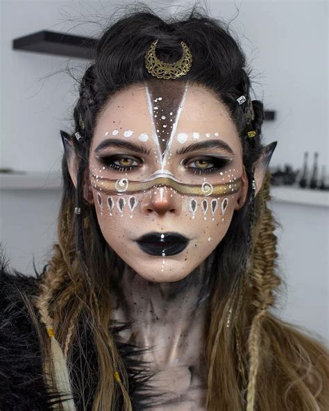 Pin On Візерунки Viking Makeup Warrior Makeup Fantasy Makeup