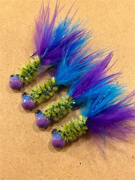 Hand Tied Crappie Jigs Etsy