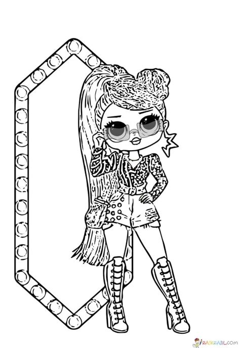 Dibujos para colorear LOL OMG. Imprime muñecas populares gratis