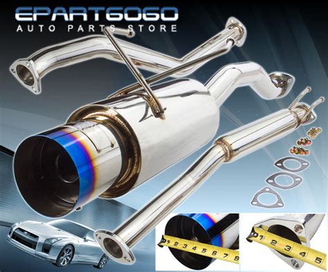 25 Inch Stainless Steel Catback Exhaust System 45 Inch Muffler Tip