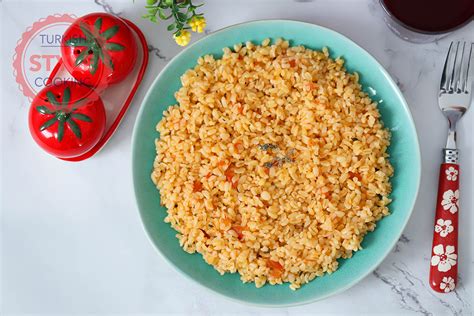 Tomato Bulgur Pilaf Recipe Turkish Style Cooking