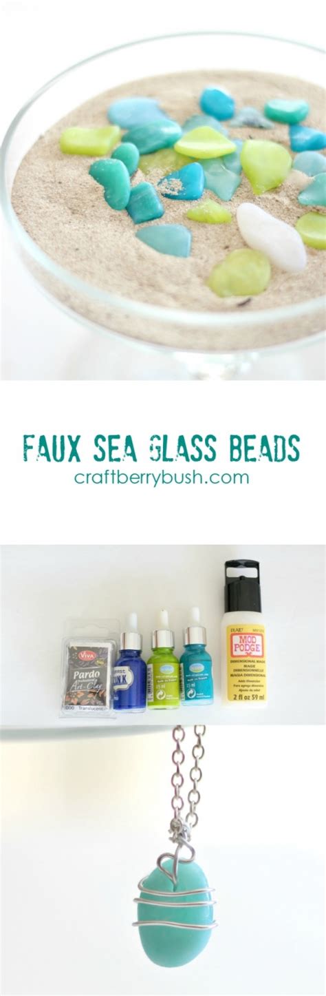 How To Make Faux Sea Glass With Polymer Clay Polymer Clay Tutorial Polymer Clay Beads