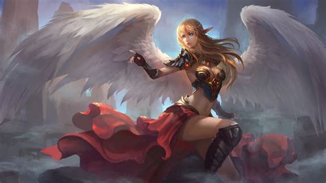 Fantasy Angel Hd Wallpaper Background Image 3000x1687