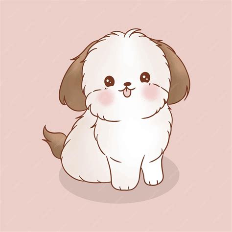 Premium Vector Cute Dog Cartoon Illustration