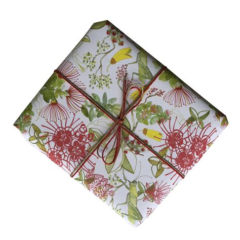 Christmas Floral T Wrapping Paper Paprly