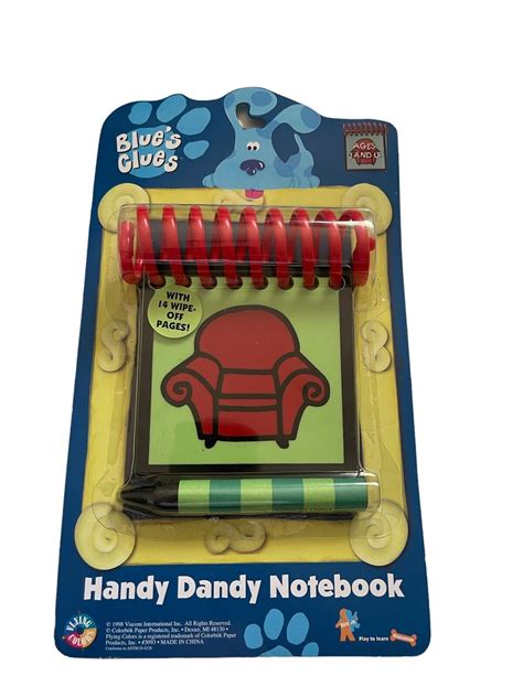Blue S Clues Handy Dandy Notebook Old Stock Viacom Sealed New