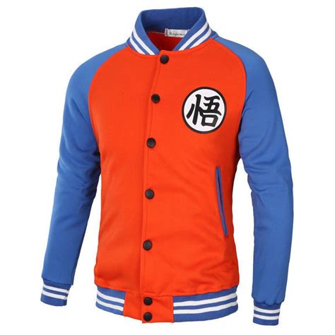 Goku (cell saga jacket costume) mod【60fps 1080p】. Dragon Ball Z Goku Jacket Men's Long Sleeve Orange/ Royal ...