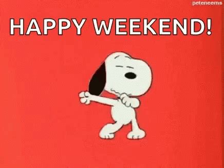 Happy Weekend Weekend Dance Gif Happy Weekend Weekend Dance Snoopy