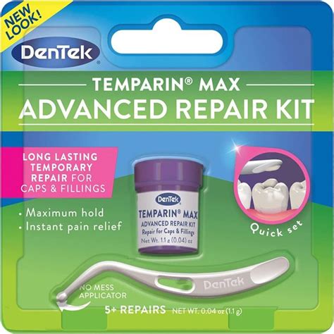 Dentek Temparin Max Repair Kit 5repairs For Caps And Fillings 004 Oz 11g Lazada Ph