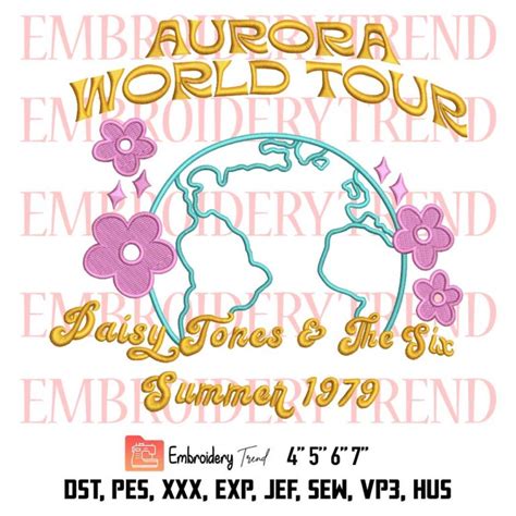 Aurora World Tour Embroidery Daisy Jones The Six Embroidery