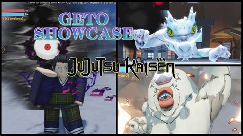 Update Geto Showcase Sakura Stand Jujutsu Kaisen Roblox Youtube