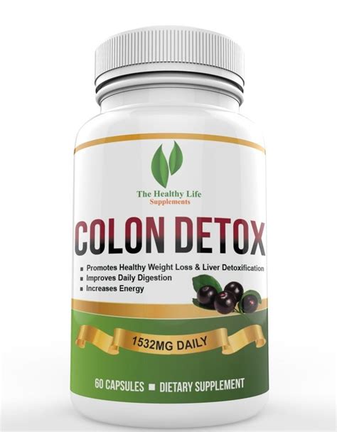 Colon Cleanse And Detox Supplement Capsules 1532 Mg Daily Dose 60