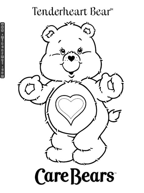 abatian care bear coloring pages