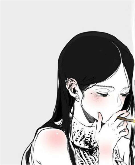 Sad Girl Aesthetic Smoking Depressed Anime Girl Pfp Aesthetic Cute Font