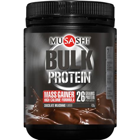 Musashi Bulk Mass Gain Protein Blend Chocolate 420g Woolworths