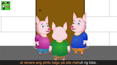 Tatlong Mga Biik Mga Kwentong Pambata Three Little Pigs Story In