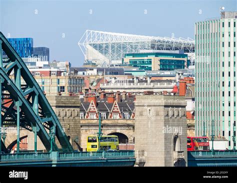 Newcastle View Over Tyne Bridge And City Centre Towards St James Park