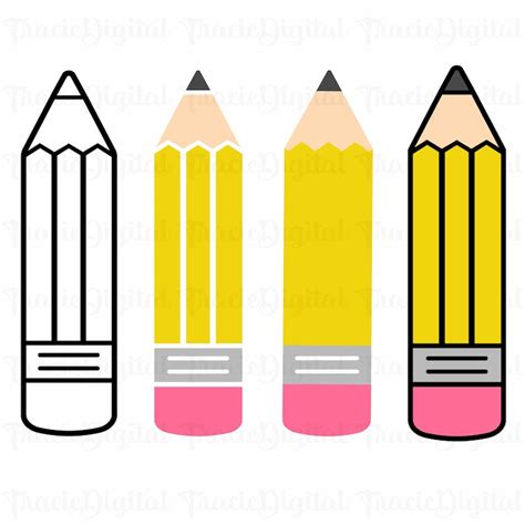 Pencil Svg Pencil Png Pencil Clipart Vector Pencil School Pencil