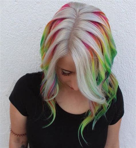 50 Stunning Rainbow Hair Color Styles Trending In 2021