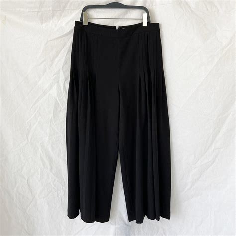 Pre Owned Alice And Olivia Alice Olivia Pleated Wide Leg Trousers In Used S Black Modesens