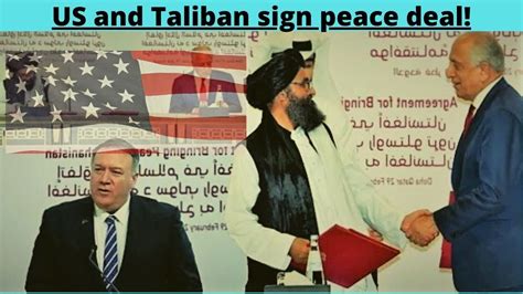 Us And Taliban Signs Historic Peace Deal News 786 Youtube